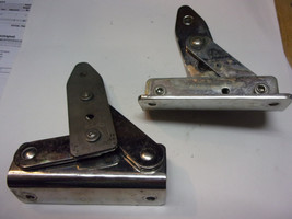 Marine Stainless polished heavy duty Seat  Back Hinge Pair - £76.90 GBP