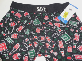 SAXX Ultra Relaxed Fit Boxer Brief Mens Small Underwear Holiday Black Sp... - £23.31 GBP