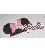 Minnie Mouse Title Die Cut Scrapbook Embellishment Junk Journal Disney - $3.50