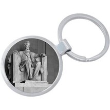Abraham Lincoln Statue Keychain - Includes 1.25 Inch Loop for Keys or Backpack - £8.46 GBP