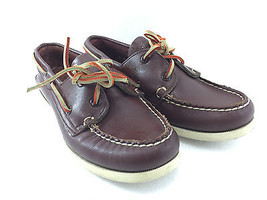 Sperry Top-Sider 6 M Brown Leather Boat Deck Shoes Non-Marking 952924 - $31.85