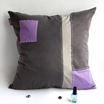 Onitiva [Black Temptation] Knitted Fabric Patch Pillow Cushion Floor Cushion ... - £29.49 GBP