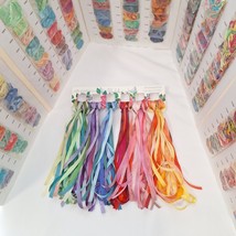 7mm set 37 meters Variegated Silk ribbon,Ribbon embroidery, Hand embroidery - $1,021.51 MXN