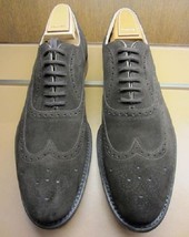  New Men Handmade Original Suede Leather Wing Tip &amp; Brogue Shoes, Men Formal sho - £115.09 GBP