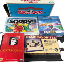 Lot of 5 Family Game Night Kids Fun Classic Games Mixed Lot Sorry Scatte... - $13.81