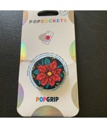 Popsockets Popgrip—Poinsettia —Cell Phone Holder NEW - £8.00 GBP