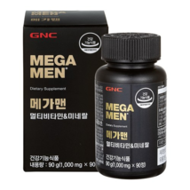 GNC Mega Men Multivitamin & Mineral 90g, 90 tablets, 1ea - $36.76