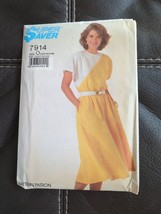 Simplicity 7914 Sewing Pattern Vintage Easy To Sew Dress Sizes 12 - 16 UC FF - £7.63 GBP