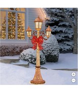Christmas Triple Lamp Post Decoration 7&#39; 220 LED Lights Twinkling Indoor... - $4,867.42 MXN