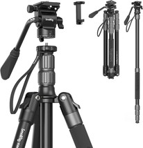 Smallrig 72&quot; Video Tripod Monopod With Fluid Head, Aluminum Camera Tripod,, 3760 - £112.43 GBP
