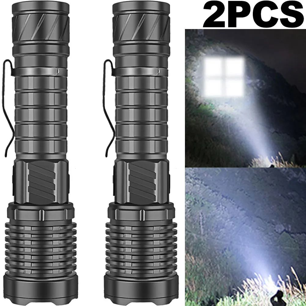 2PCS Portable Camping Lights IPX4 Waterproof Flashlight for Camping Outdoor - £31.64 GBP