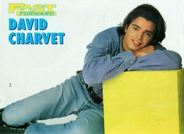 David Charvet magazine pinup clipping Baywatch laying down 90&#39;s vintage jeans - £2.75 GBP