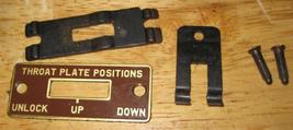 Singer 403A Throat Plate Position Lever &amp; Position Indicator Plate #172156 - £9.99 GBP