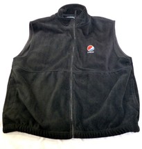 Mens Pepsi Sierra Pacific Outdoors XL Black Fleece Vest - $19.00