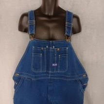 Big Smith Bib Overalls 48x30 Dark Washed Blue Denim - $34.95