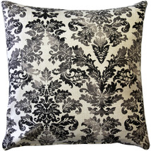 Calliope Gray Damask Pattern Throw Pillow 20x20, with Polyfill Insert - £48.21 GBP