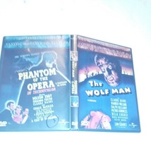 Wolf Man &amp; Phantom Of The Opera Universal 2002 Classic Monsters Collection 2 Dvd - £12.42 GBP