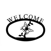 Village Wrought Iron Butterfly Welcome Home Sign Large - $28.03