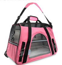 Paws &amp; Pals Airline Approved Pet Carrier For Small &amp; Medium Pets Pink - £23.94 GBP