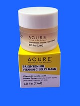 ACURE Brightening Vitamin C Jelly Mask 0.25 floz/7.3ml NIB - £11.86 GBP