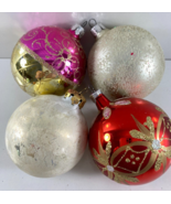 Vintage Lot 4  Rauch Unbranded Glass Christmas Ball Ornaments - €21,08 EUR