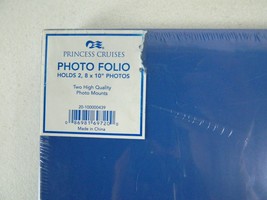 Princess Cruises Photo Folio Memories At Sea Album Holds Two 8 x 10&quot; Pho... - £19.57 GBP