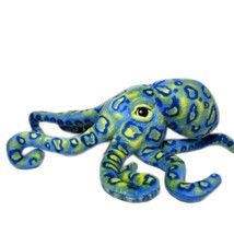 Ganz Octopus Fiesta Blue Green Yellow Realistic Plush Stuffed Sea Animal - £31.23 GBP