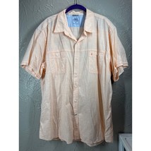 Izod Saltwater Shirt Mens Orange Short Sleeve Relaxed Classics Papaya Pu... - $372.25 MXN