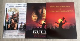 Young Hercules &amp; Kull The Conqueror Original Movie Press Kit Lot 8.5x11”... - $259.09 MXN