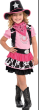 Giddy Up Girl Pink Cowgirl Costume Dress Scarf Only Child - Medium - $19.79