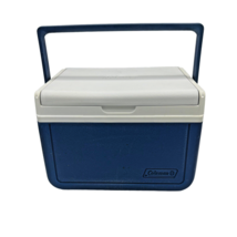 Coleman Small Blue/White Cooler Model 5205 Lunch Box Hunting Fishing USA Vintage - £16.66 GBP