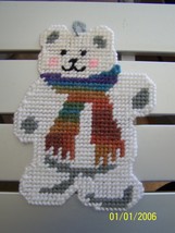 Handcrafted Plastic Canvas Bears  - £5.53 GBP