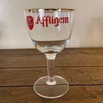 Affligem Abbey Ale,  Anno 1074 - Belgian Beer Gold Rimmed Glass-Chalice - $9.95