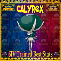 Pokemon Scarlet &amp; Violet ⚡Calyrex⚡ Legendary 6IV Trained Best Stats Home - $1.97+