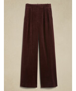 Banana Republic 18 Rivoli Relaxed Fit Wide Leg Corduroy Pants - Dark Cherry Red - $57.09