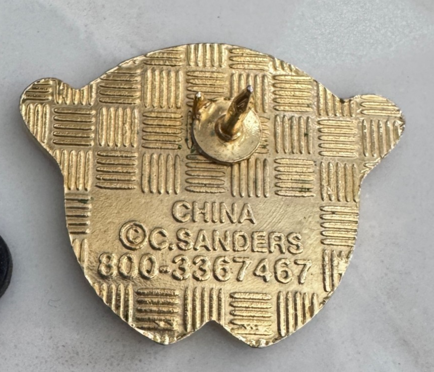 Vintage C. Sanders Bowling Cherry Picker Gold Tone Hat Lapel Pin Item image 2
