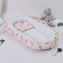 Baby Newborn Sleeping Nest Bedding Fence Pink Star - £43.53 GBP