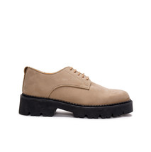 Vegan shoe derby flat casual smart ridged sole water resistant breathabl... - $104.02