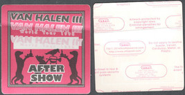 Van Halen OTTO Cloth After Show Pass from the 1998 Van Halen III Tour - £5.40 GBP