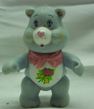 Vintage 1984 Care Bears Gray Grams Bear 3&quot; Action Figure Toy Kenner Agc Teddy - £14.47 GBP