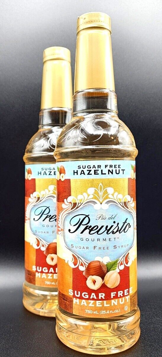 PREVISTO HAZELNUT Gourmet Syrup COFFEE TEA ESPRESSO SUGAR FREE KETO 25 PREVISTO HAZELNUT Gourmet Syrup COFFEE TEA ESPRESSO SUGAR FREE KETO 25