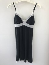 Victorias Secret Black White Lace Padded Camisole Babydoll Empire Nightg... - $49.99