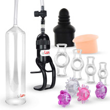 LeLuv Penis Pump EasyOp Zgrip with Septum, Donut, C. Rings and Jelly Rings - £30.26 GBP