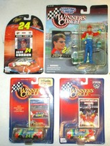 Lot of 4 Jeff Gordon Diecast NASCARS, Cards, &amp; Figure 1:64 - £9.23 GBP