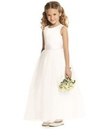 Dessy collection flower girl dress in ivory with blush sash 2t. NWT. $200 - $1,884.55 MXN