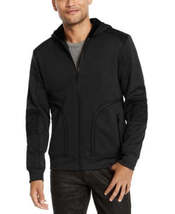 INC Mens Jacket Fleece Overbound Hooded Full-Zip, Size XL - £24.78 GBP