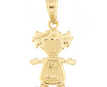 &quot;it&#39;s a girl&quot; Unisex Charm 10kt Yellow Gold 308445 - $49.00