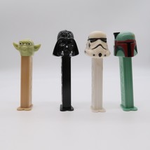 Star Wars Pez Dispensers Lot of 4 Darth Vader Yoda Boba Fett Stormtrooper - £7.22 GBP