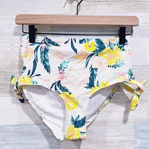 New Look Swim Tropical Floral Bow Cut Out High Waist Bikini Bottom Women... - £10.24 GBP