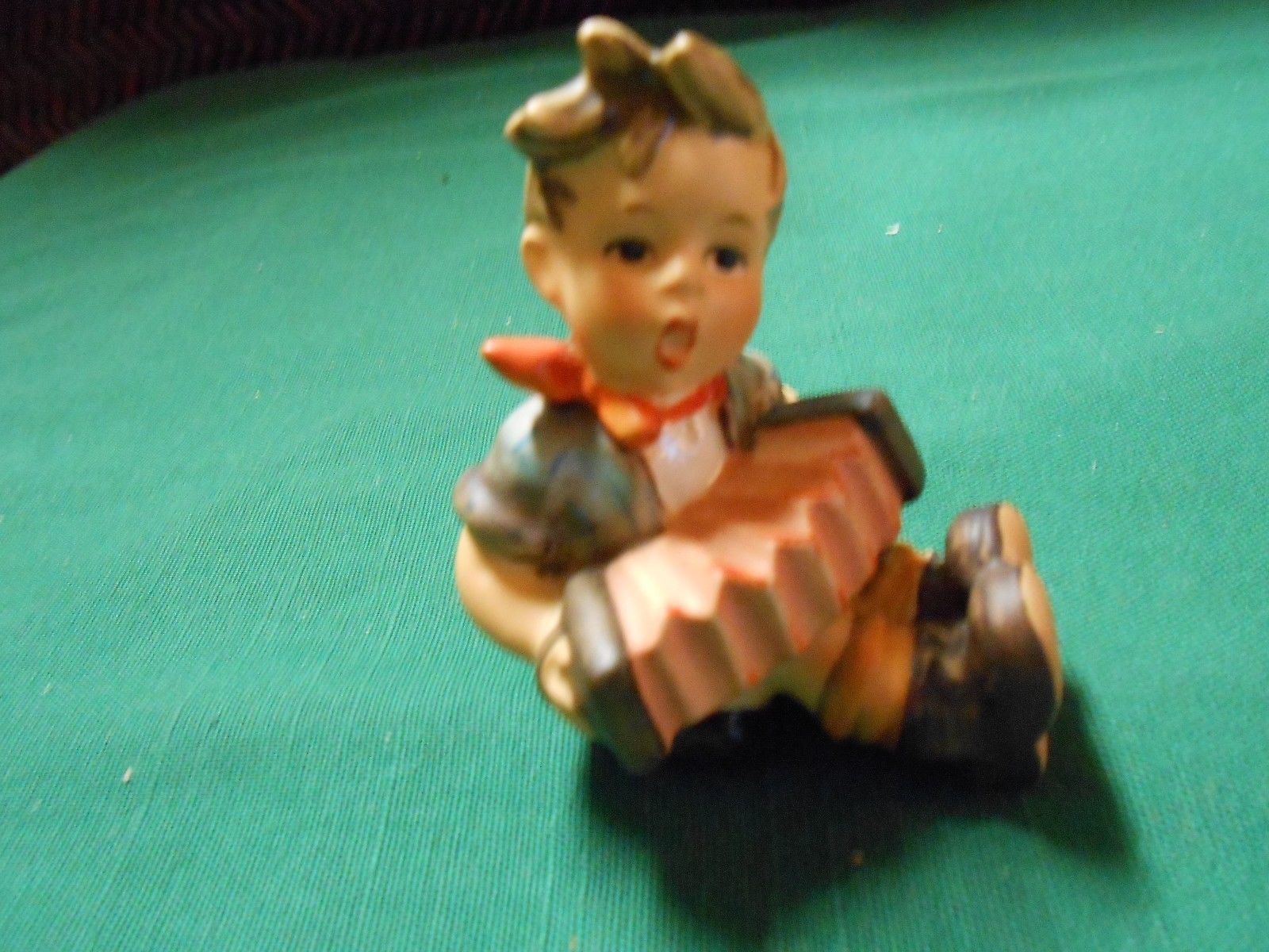 Beautiful Vintage GOEBEL Figurine "Boy Playing Accordian" W.Germany.........SALE - $19.80
